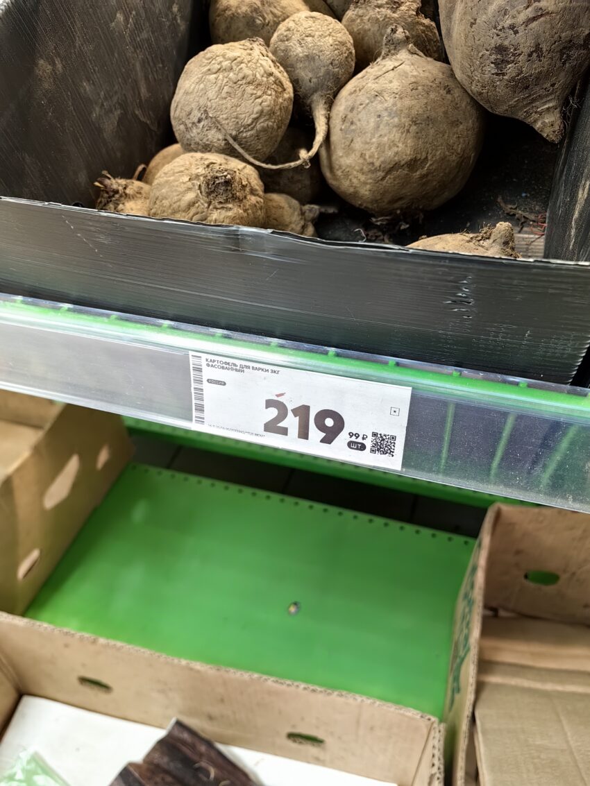 Цены на продукты питания в 2025 году